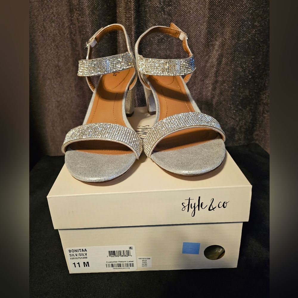 Style & Co. Ankle strap dress sandals.